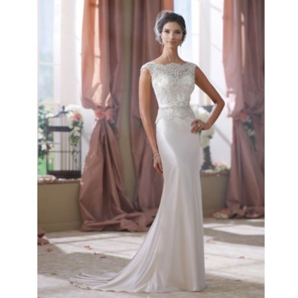 David Tutera for Mon Cheri Dorothy Wedding Dress, unaltered, Brand New Size 12